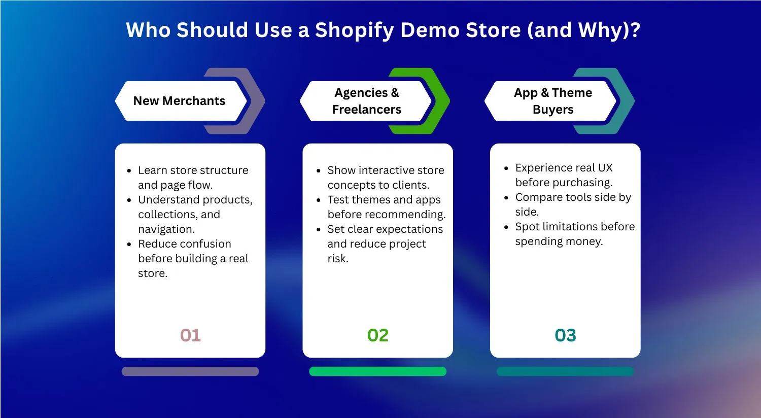 Who should use a Shopify demo store?